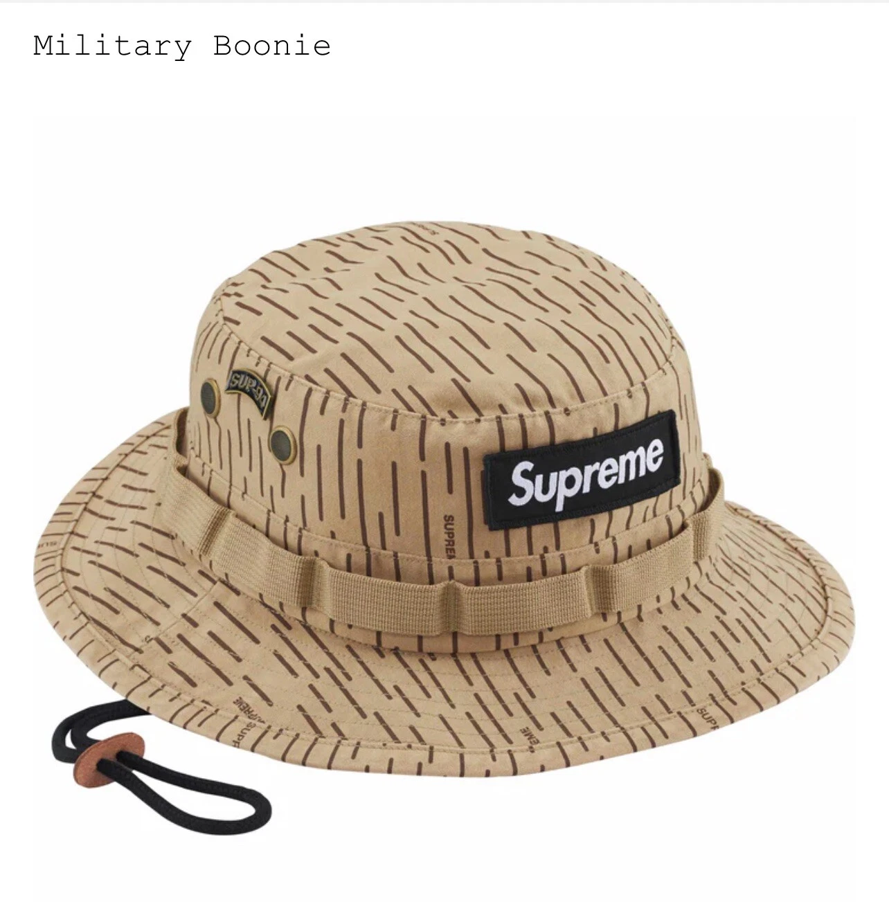 ?BOONIE MILITAIRE SUPRÊME  BRONZAGE  GOUTTE DE PLUIE  M/L  FW24  CHAPEAU SEAU !