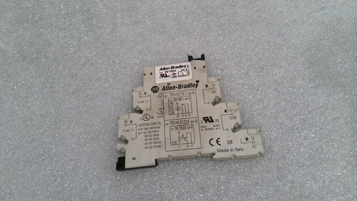 ALLEN-BRADLEY 700-HLT1Z24 TERMINAL BLOCK RELAY 24 VDC, 6 AMP | eBay