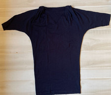 ann taylor LOFT short sleeve blue wool blend sweater tunic dress size L Women’s