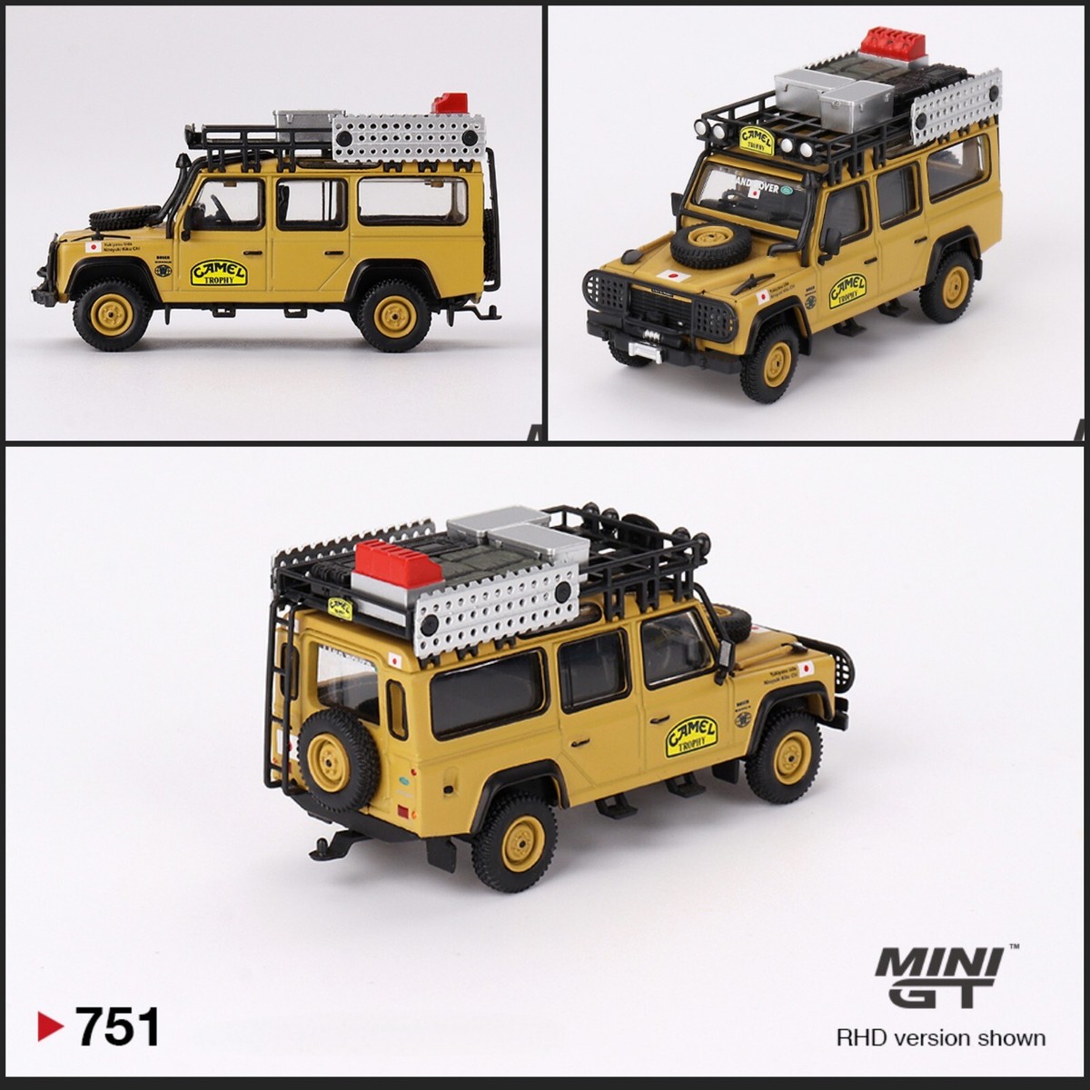 ミニカー MINI GT Land Rover Defender 110 1989 MINI GT LAND ROVER DEFENDER 110 1989 CAMEL TROPHY AMAZON