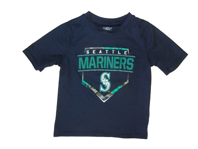 SEATTLE MARINERS Team Blue MLB BASEBALL T-SHIRT Summer Kid Fan Gear YOUTH S/4