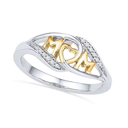 Mamá Mujer Anillo de dedo corazón de Cristal para Boda Compromiso Anillos Regalo De Madre | eBay