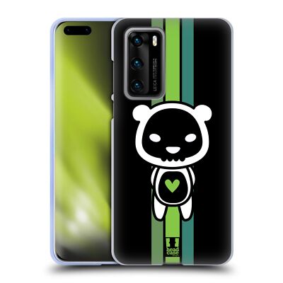 HEAD CASE DESIGNS BLACK ANIMAL SKULLS SOFT GEL CASE FOR HUAWEI PHONES 4