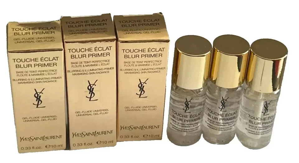 3 NIB Yves Saint Laurent Touche Eclat Blur Primer Universal Gel MINI .33oz, 10ml - Image 2 of 4