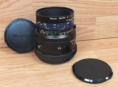 Genuine Mamiya MACRO M 1:4.5 F 140mm M/L-A Camera Lens With 2 Caps