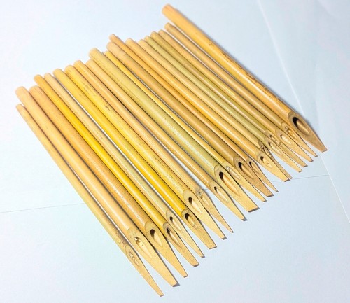 Penna in canna di bambù fatta a mano 15 pezzi per calligrafia scrittura araba, italica, farsi - Foto 7 di 9