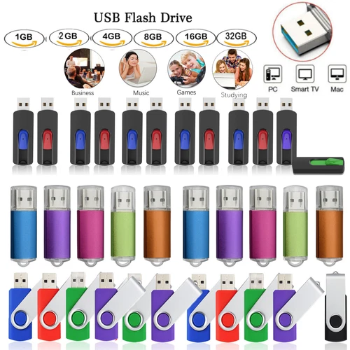 LOT 1GB,2GB,4GB, 8GB, 32GB, 64GB 128GB USB Flash Drive Memory Stick Thumb Drives