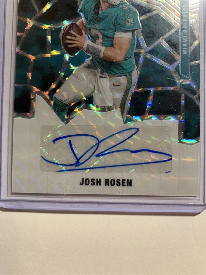 2020 Mosaic Football Josh Rosen Silver Scripts AUTO Prizm #S52 - Image 3 of 3