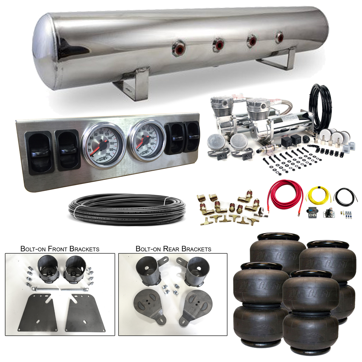58-64 Impala Air Ride Suspension Kit 1/4