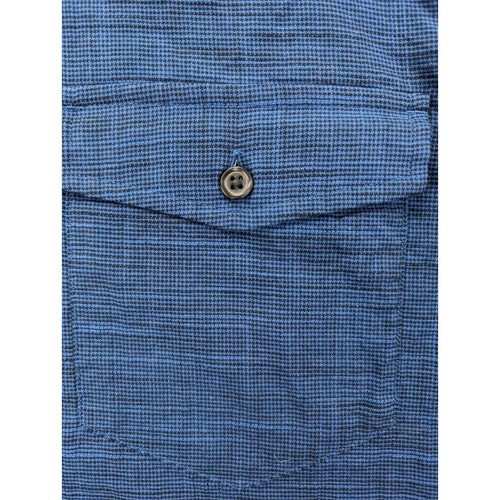 APT 9 Men's Shirt Size Large Blue Button Up Long Sleeve New - Picture 3 of 9