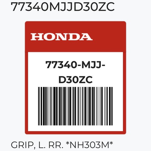 Honda NC700X NC750X 2014-2015 Grip Left RR nh303m 77340-MJJ-D30ZC - Picture 2 of 2