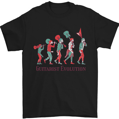 Evolution of a Guitarist Herren T-Shirt 100% Baumwolle