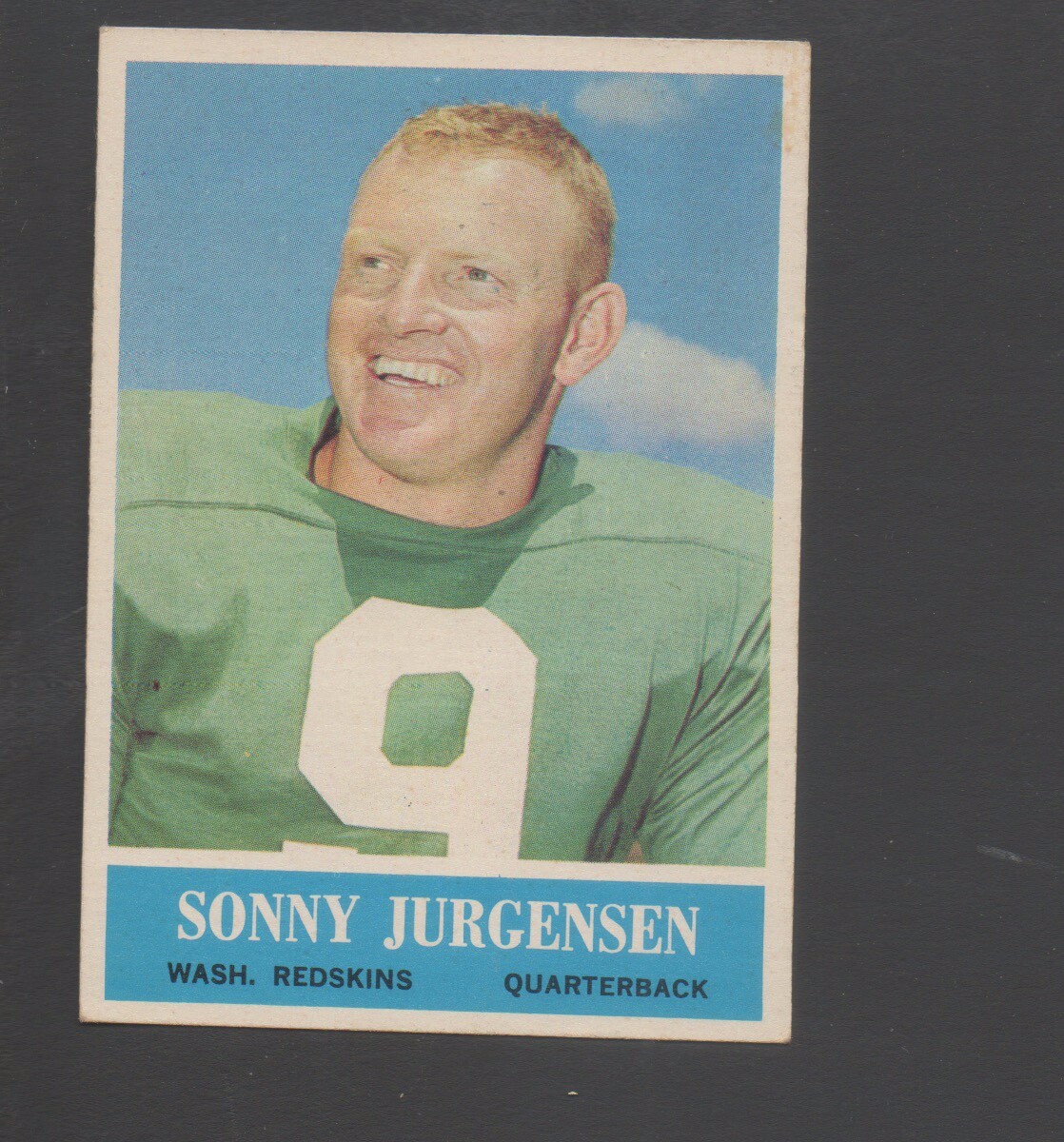 1964 Philadelphia Football Card #186 Sonny Jurgensen 1964 Philadelphia Football Card #186 Sonny Jurgensen