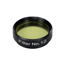 1.25" Yellow Nebula Filter #12 Enhances View of Emission Nebulae, M28.6 Thread