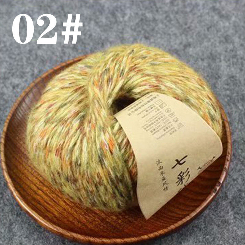 50g Colorful Wool Cashmere Yarn Alpaca Hand Knitting Thread Crochet | eBay