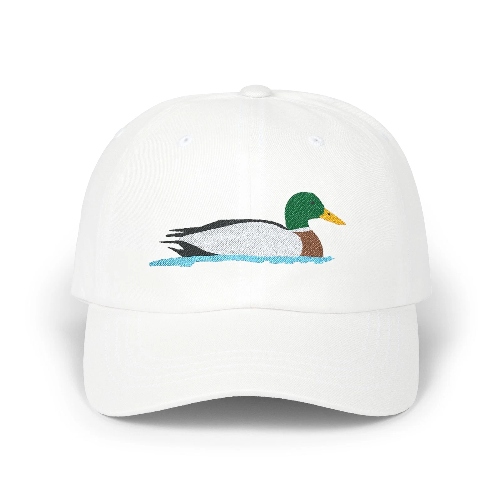 Mallard Duck Embroidered Bird Classic Dad Cap, Bird Lover Gift, Wildlife Hat
