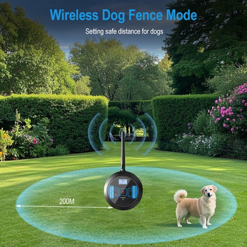 Wireless Dog Electric Collar Shock Pet Containment System Fence For Dogs Collars - Picture 15 of 20
