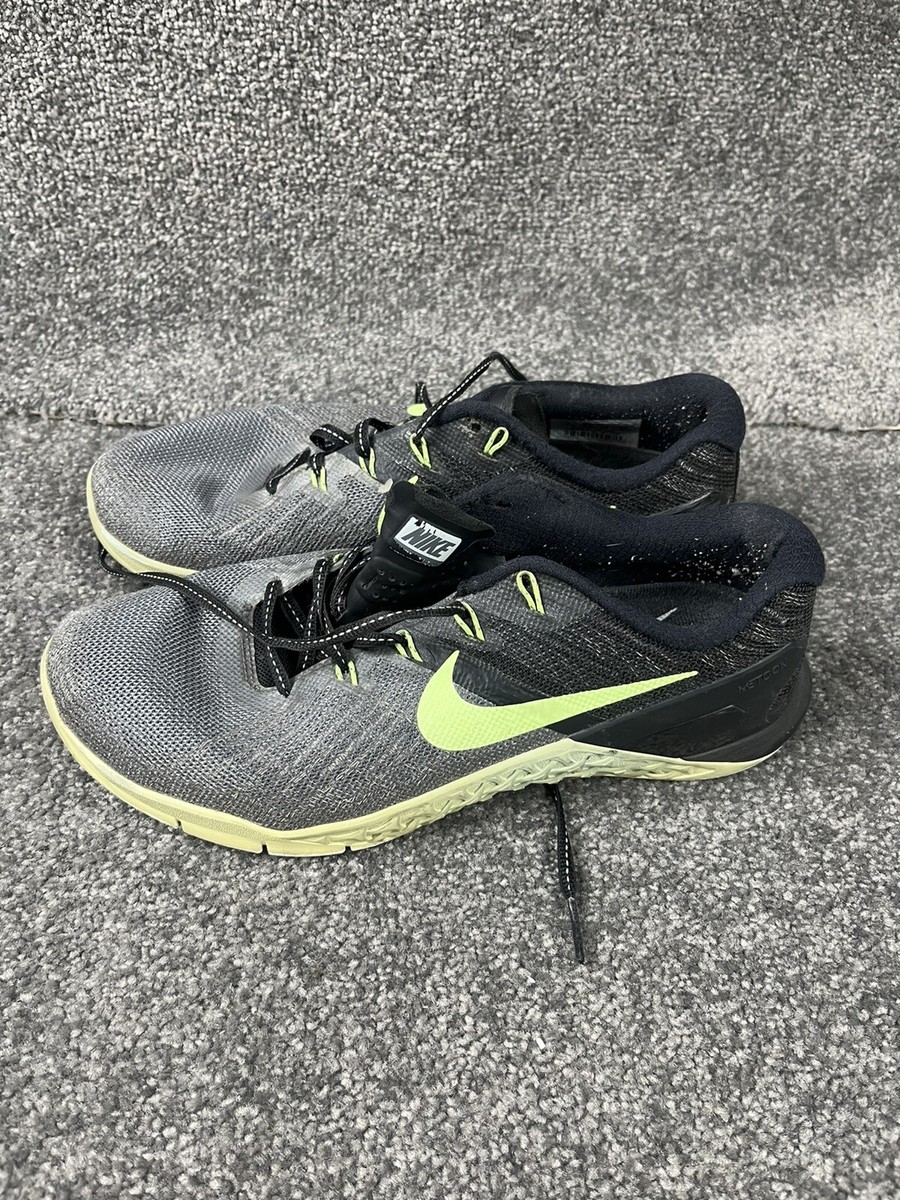 Nike Metcon Womens US Grey Green Swoosh CrossFit Shoes Cross
