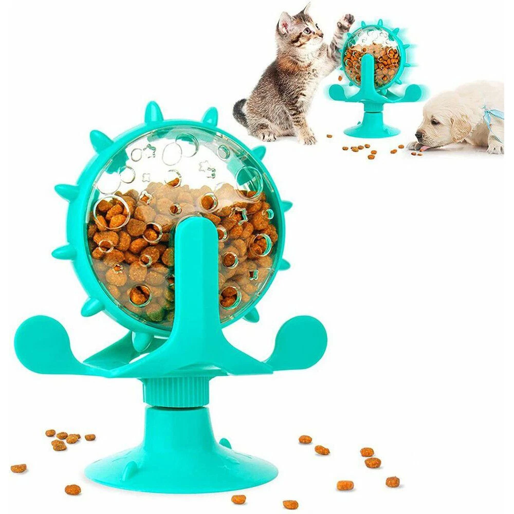 Cat Treat Puzzle Suction Cup Cat Treat Toys Cat Treat Dispenser Toy Windmill
Opens in a new window o