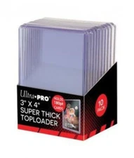 Ultra Pro: 3" x 4" Clear Super Thick 180PT Toploaders (10ct)
