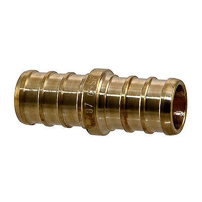 APOLLO 50 PIECES 3/4" PEX COUPLINGS - BRASS CRIMP FITTINGS (LEAD-FREE)