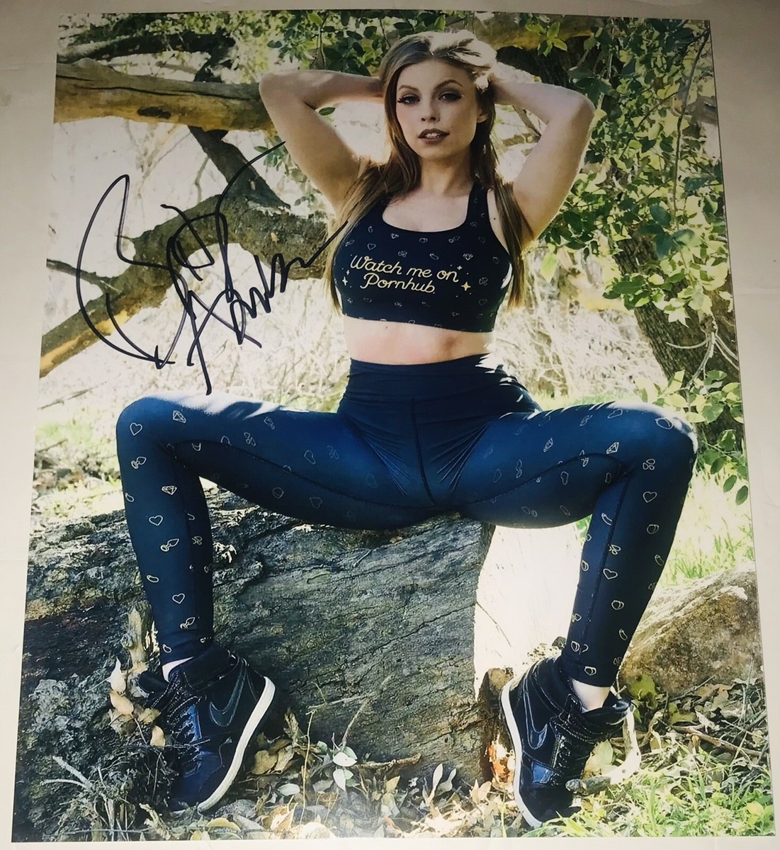 BRITNEY AMBER ADULT MODEL SIGNED AUTOGRAPHED HOT 8X10 PHOTO +PROOF