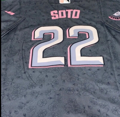 Juan Soto Washington Nationals “Cherry Blossom” jersey,NWT,Mens
