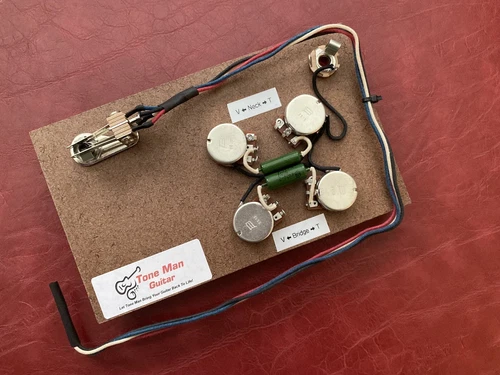 The Blues Prewire Wiring Harness Kit For Gibson Epiphone Firebird PIO Tone Caps