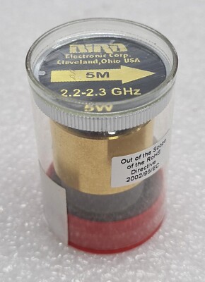 NEW SEALED- Bird Electronic Wattmeter Element Slug 5M 2.2-2.3 GHz 2200-2300 5W