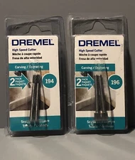 DREMEL ACCESSORIES.  LOT OF 2 DIFFERENT.  HIGH SPEED CUTTERS.  BRAND NEW !