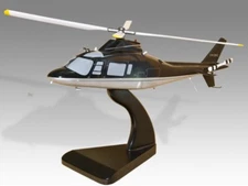 AgustaWestland Agusta A109 C Desk Wood Helicopter New Model Large Scale 1/32