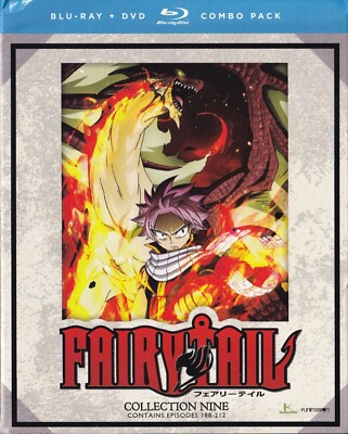Fairy Tail Sammlung Neun: Episoden 188-212 (BD/DVD, 2017, 8-Disc Set)