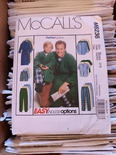 NEW McCALL'S SEWING PATTERN M6236 ROBE PJ'S PANTS TOP & SHORTS Sz. 3-4-5-6-7-8