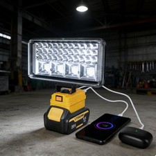 Led Work Light For Dewalt 20v Battery 90w Flashlight With Usb Charging Port