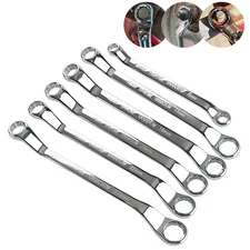 Offset Box End Wrench Spanners Carbon Steel Metric 45 Degree Long Double Ring