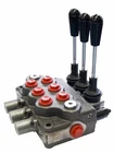 Hydraulic Oil Pressure Manifold 3/8 3 Lever Dual Action 40 Litre 180 BAR