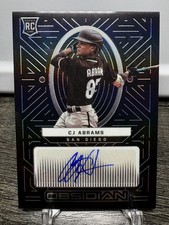 2022 Panini Chronicles CJ Abrams Obsidian Autographs Washington Nationals mint