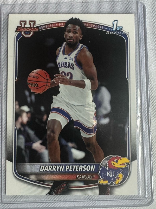 Topps Bowman 25/26 Basketball - Darryn Peterson - 1st Bowman- Kansas - #BCP-2