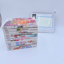 Nintendo WII uDRAW GAMETABLET Bundle 10 CIB GAMES + Dood Disc Dora WeCheer