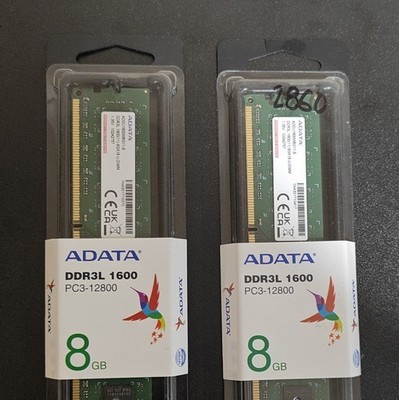 ADATA DDR3L 1600MHz PC3-12800 16GB (2x8GB) DIMM Non-ECC Desktop RAM