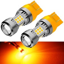 7444 LED Bulbs, Super Bright 7443 7440NA 7444NA WY21W Blinker Amber Yellow