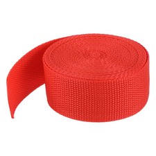 Lightweight Polypropylene Webbing Strap 3.8cm 5 Yard Orange Red