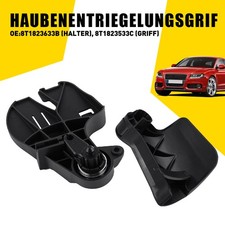 Für Audi A3 A4 A5 B8 A6 A7 Q5 Motorhaube Öffner Set Griff Lagerbock 8T1823533C