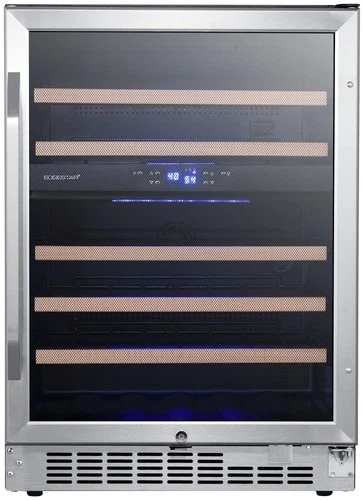 EdgeStar CWR462DZ 24"W 46 Bottle Built-In Dual Zone Wine Cooler - Stainless - Picture 9 of 12