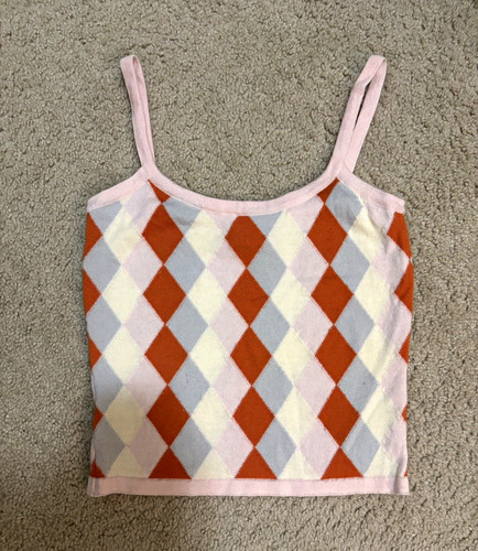 Pringle of Scotland, Vintage Pringle of Scotland 100% Merino Wool Tank Top Size Small