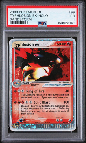 Typhlosion ex graded PSA 1 for sale on eBay