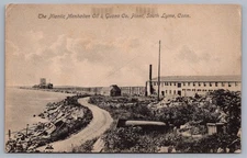 The Niantic Menhaden Oil Guano Co. Plant South Lyme CT Connecticut Postcard L4