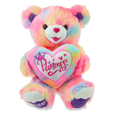 2026 Large Sweetheart Princess Rainbow Teddy Bear Plush, Multicolor, 21'' NEW