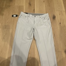 GREG NORMAN MEN'S GREY PERFORMANCE STRETCH GOLF PANTS SZ: 36 X 30 NWT
