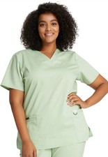 Cherokee Workwear Scrubs V Neck Top WW620 CUCM Cucumber Free Shipping
